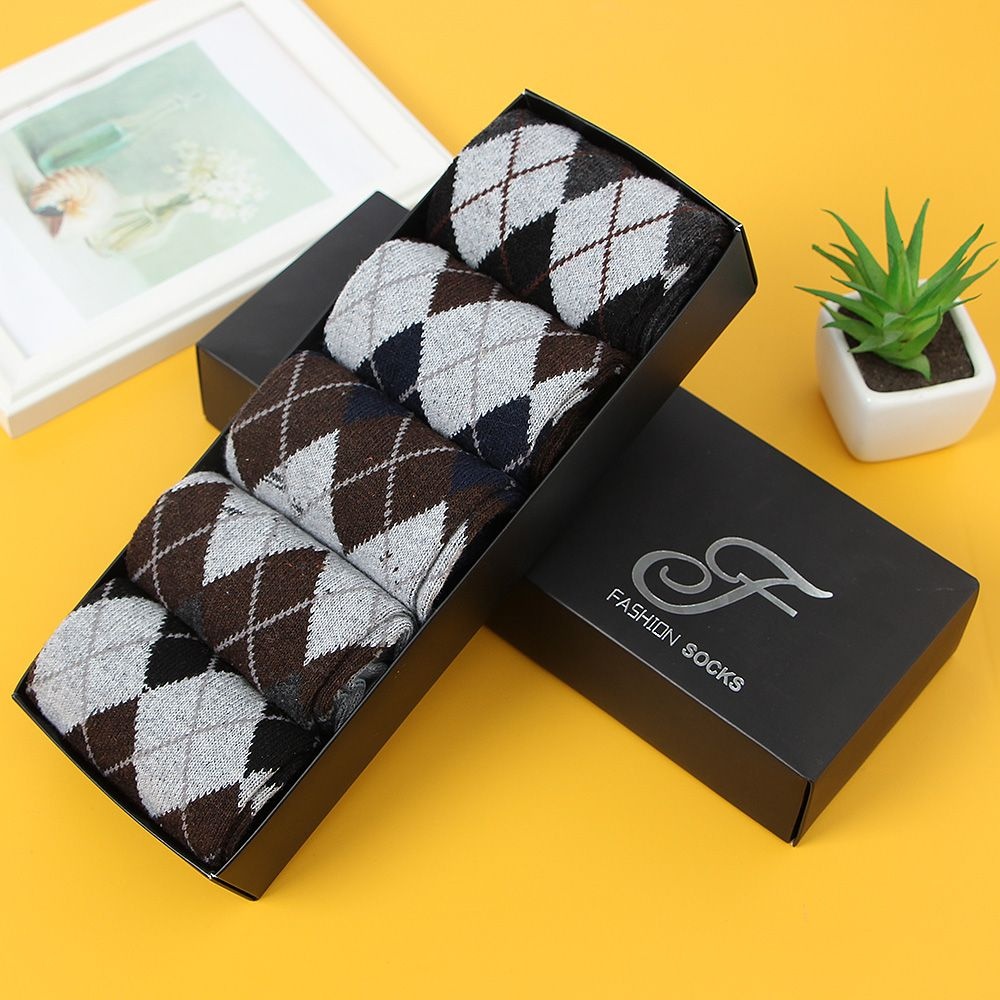 Nanjing Evertop Textile Co., Ltd(주)Tree 하엘 스토어 노르딕윈터 남성용 중목 양말 5켤레 (겨울용)
