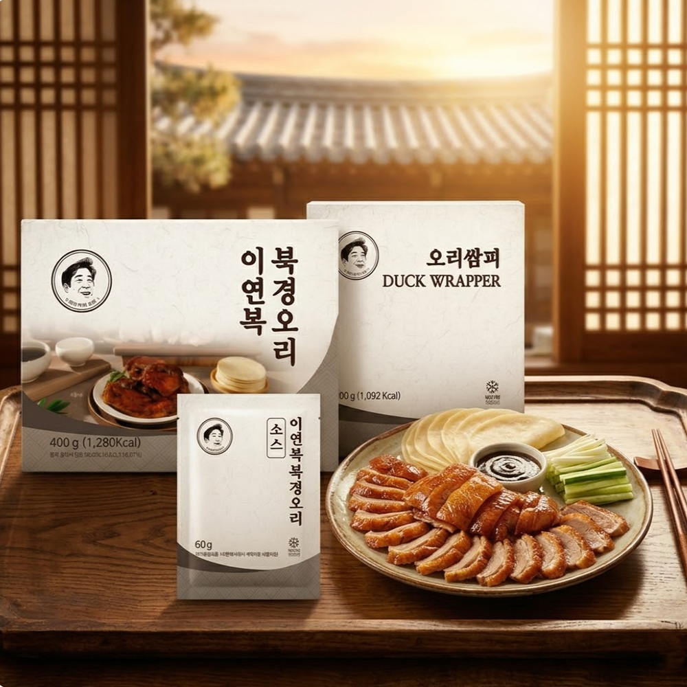 이연복 북경오리 5세트(통오리고기 5팩+소스 5팩+밀전병 1팩 42장)