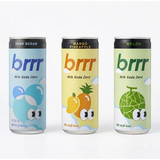 부르르 밀크소다 제로 3종250ml 30/60캔 골라담기