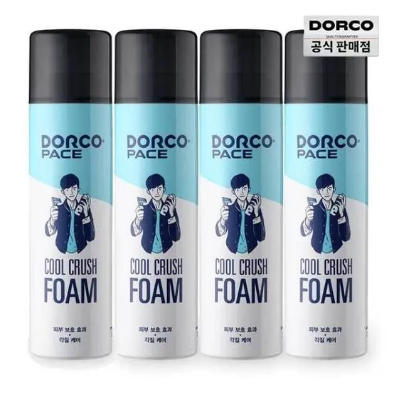 [도루코] 페이스 쿨 크러쉬 쉐이빙폼 대용량 250mlx4개