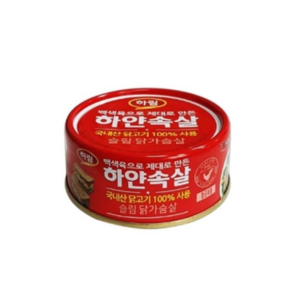 하림 하림 [하림] 하얀속살 슬림 닭가슴살 캔 135g, 10개