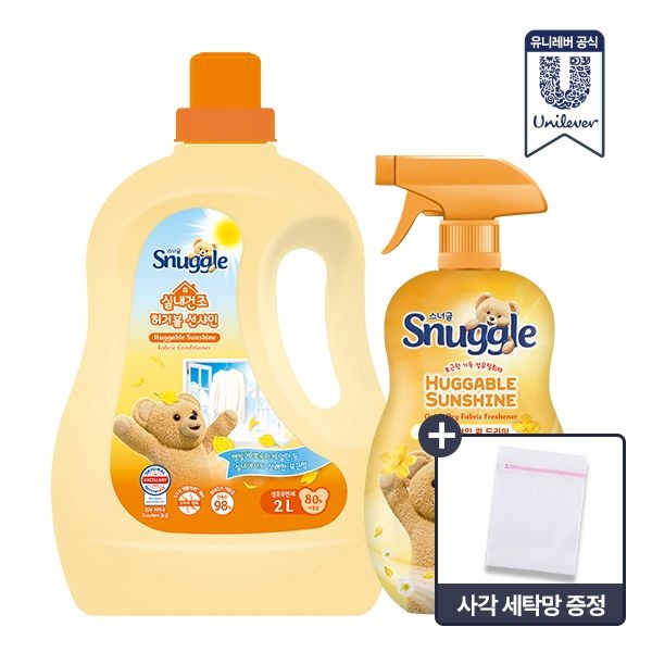 [롯데온] 스너글 유연제 2L + 탈취제 470ml(5종택1) +)세탁망 증정(14,900원/무료)