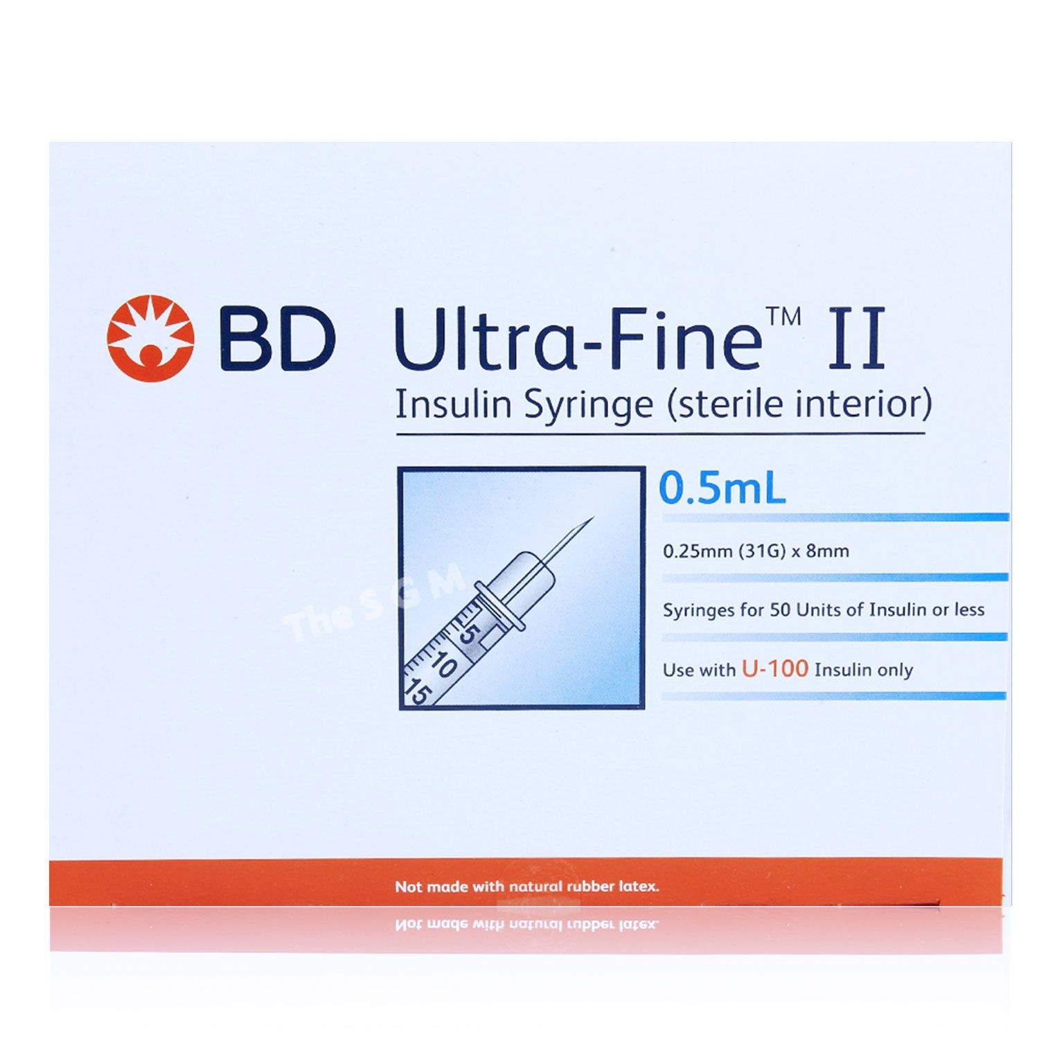 [오늘출발] BD 울트라파인2 인슐린 주사기 31G 8mm 0.5ml 100입 328821 비디 당뇨 혈당 시린지 주사바늘 주사침