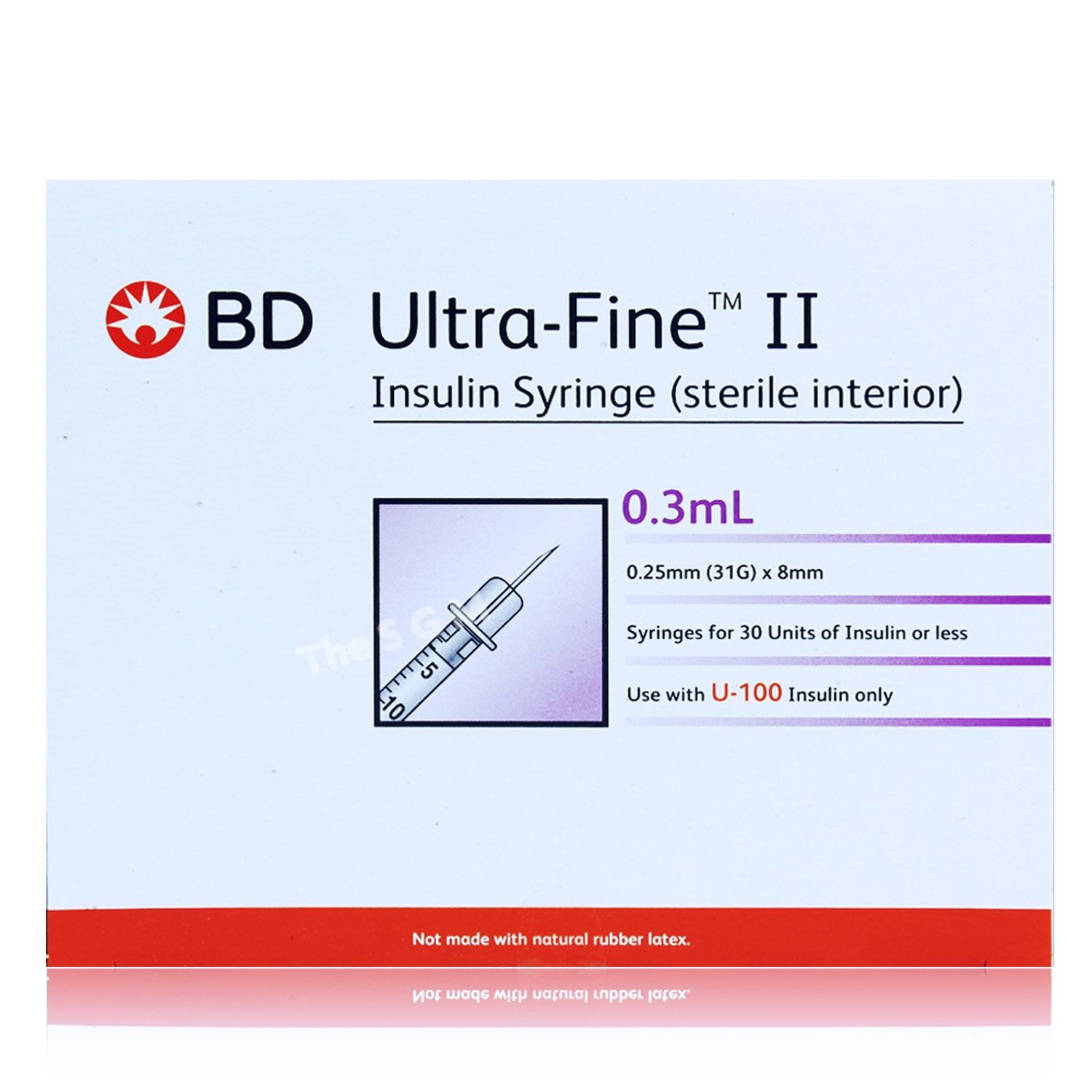 [오늘출발] BD 울트라파인2 인슐린 주사기 31G 8mm 0.3ml 100입 328822 비디 당뇨 혈당 시린지 주사바늘 주사침
