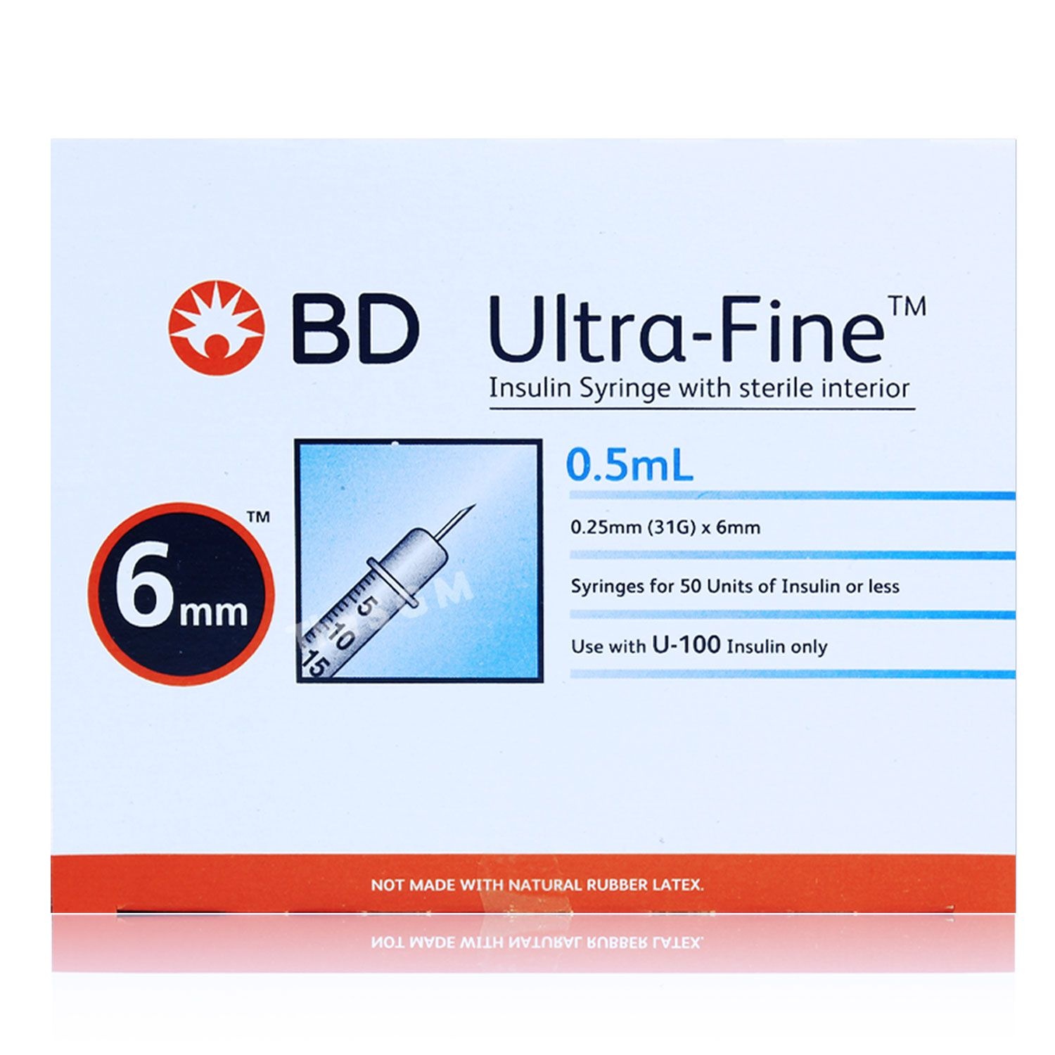 [오늘출발] BD 울트라파인 인슐린 주사기 31G 6mm 0.5ml 100입 324901 비디 당뇨 혈당 시린지 주사바늘 주사침
