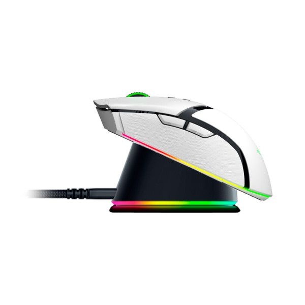 Razer 레이저코리아 Razer Cobra Pro White 무선충전팩 코브라 프로 화이트 무선 충전팩 무선 마우스+충전독