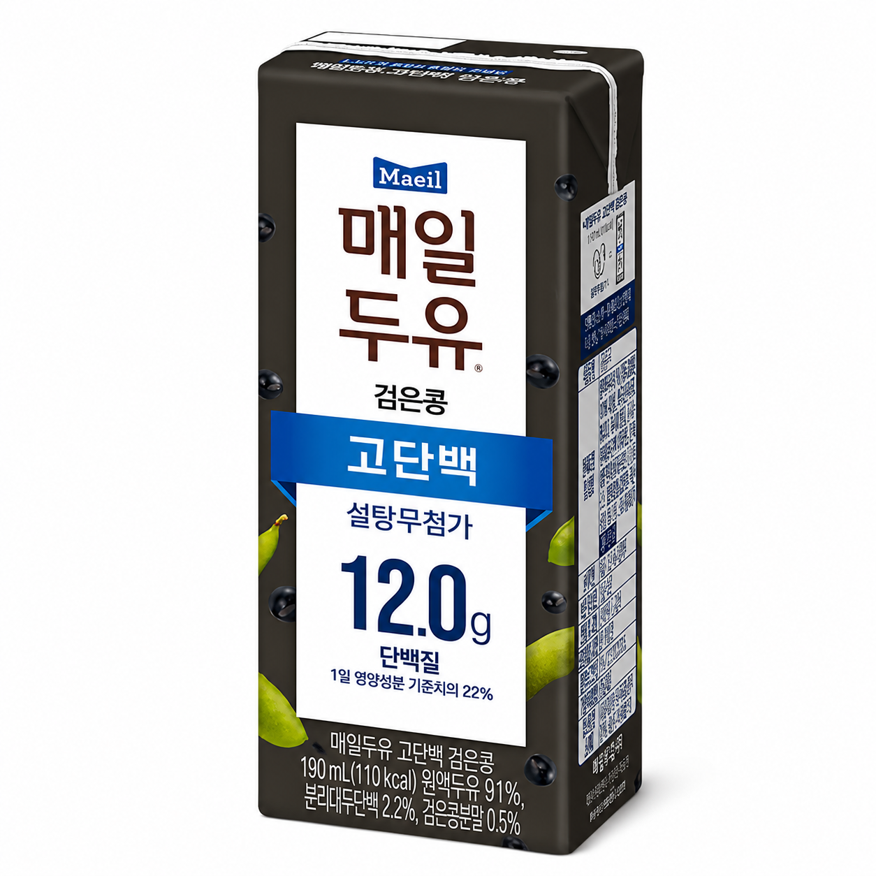 매일두유 고단백 무설탕 블랙콩 190ML 48팩