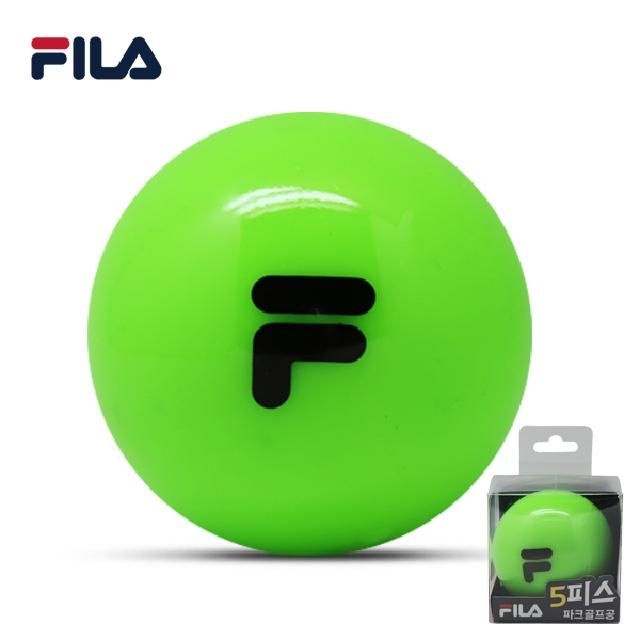 [BT golf product Co.,Ltd]휠라 하이퍼 파크골프공 5피스 1구 유광 그린 5겹 협회공인구 파크볼