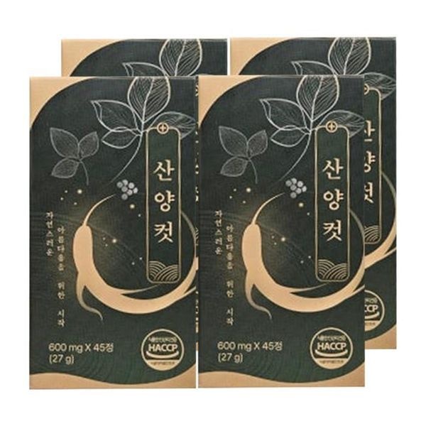 [하프클럽]산양컷 산양삼 산양커트 산양컷 600mg x 45정 / 4박스 / DY