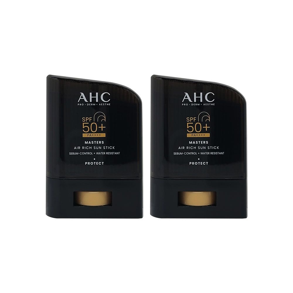 AHC 마스터즈 에어 리치 선스틱 14g(SPF50+) 백탁방지 레포츠용 2개 So