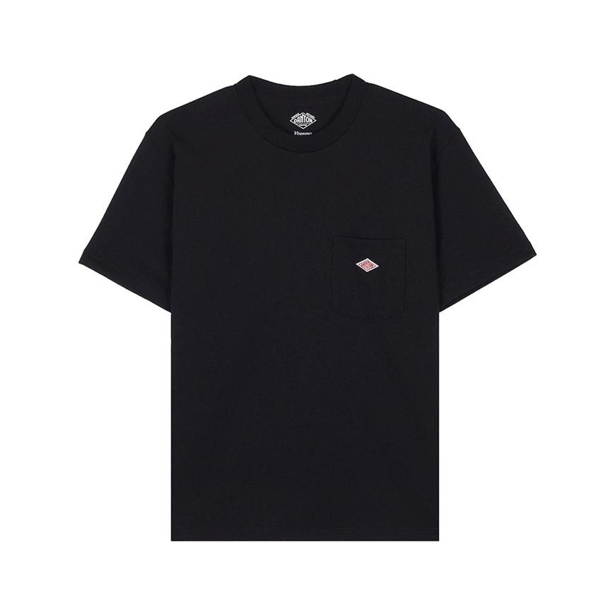 단톤 [라벨루쏘] SS26 여성 반팔 포켓 티셔츠 DT C0197 TCB BLACK