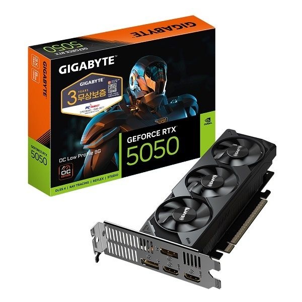 UnKnown GIGABYTE 지포스 RTX 5050 UD2 OC D6 8GB Nano LP 피씨디렉트 4046995