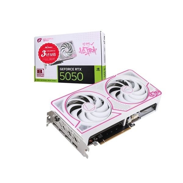 UnKnown Colorful iGame 지포스 RTX 5050 ULTRA DUO OC White D6 8GB 피씨디렉트 4047030
