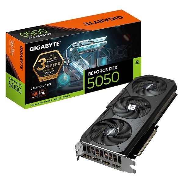 UnKnown GIGABYTE 지포스 RTX 5050 GAMING OC D6 8GB 제이씨현 4047034