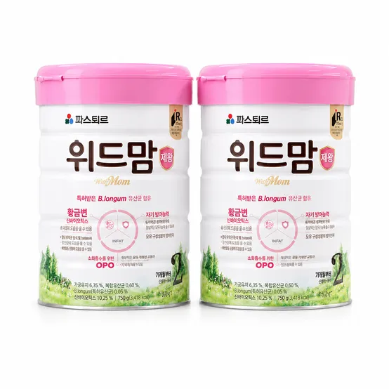 파스퇴르 위드맘 제왕 분유 2단계 750g, 2개