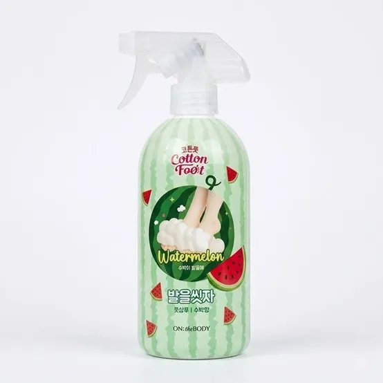 온더바디 코튼풋 발을 씻자 풋샴푸 수박향 510ml, 3개