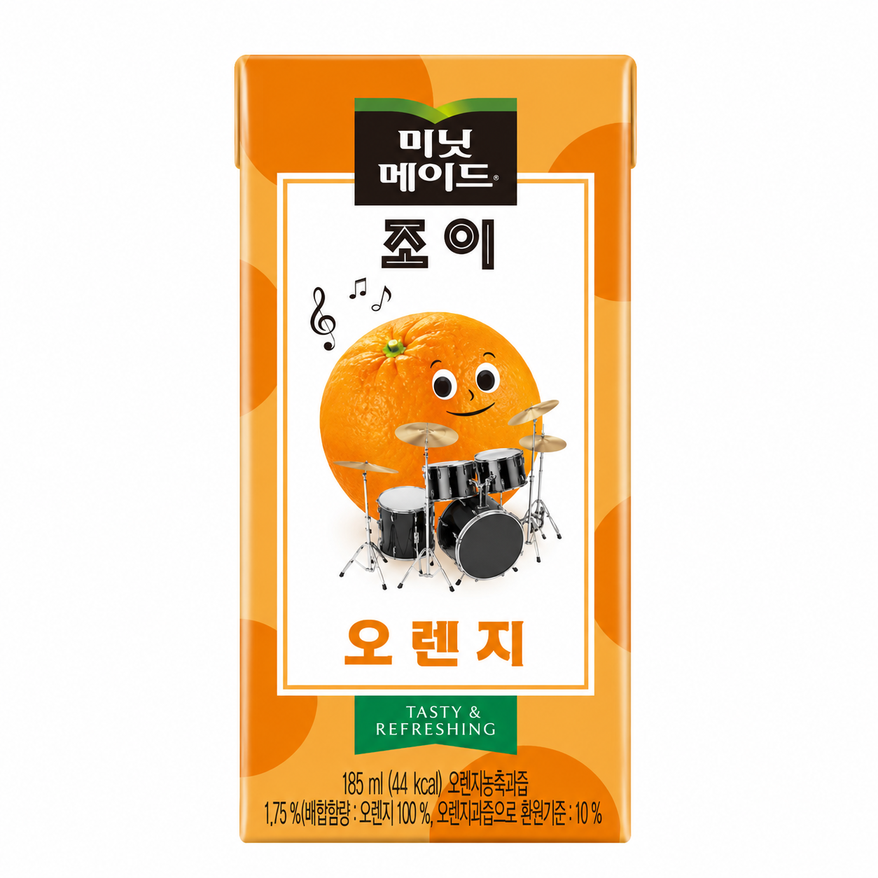 코카콜라음료 미닛메이드 조이 오렌지 195ml 64개