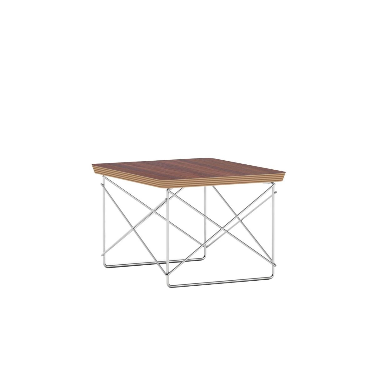 [롯데백화점] 허먼밀러 [허먼밀러 공식딜러] Eames Wire Base Low Table (Walnut/Chrome)