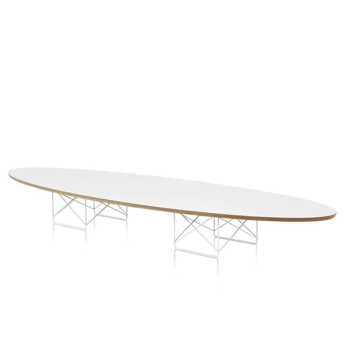 [롯데백화점] 허먼밀러 [허먼밀러 공식딜러] Eames Wire Base Elliptical Table (White)
