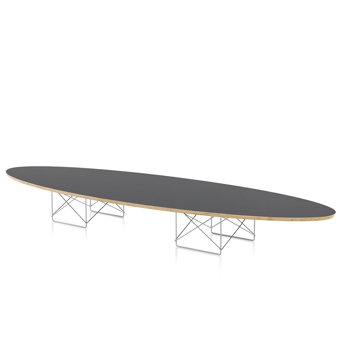 [롯데백화점] 허먼밀러 [허먼밀러 공식딜러] Eames Wire Base Elliptical Table (Black)