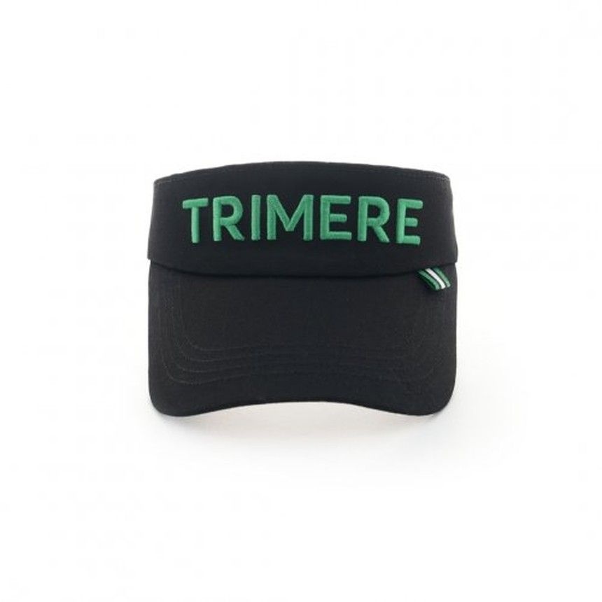 트리메르 트리메르 폰트 로고 썬 바이저 UNISEX BLACK 모자 TMFHC60209