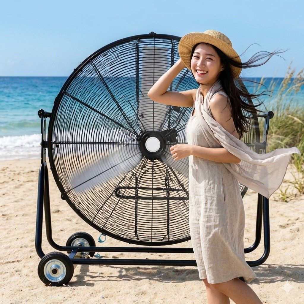 한스전자 바닥선풍기 SFMC-750T 30인치 써큘레이터  공업용선풍기 산업용선풍기 대형선풍기 배풍기 대형팬 앉은뱅이선풍기