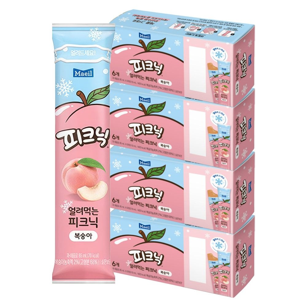 얼려먹는 피크닉 복숭아 85ml X 24개