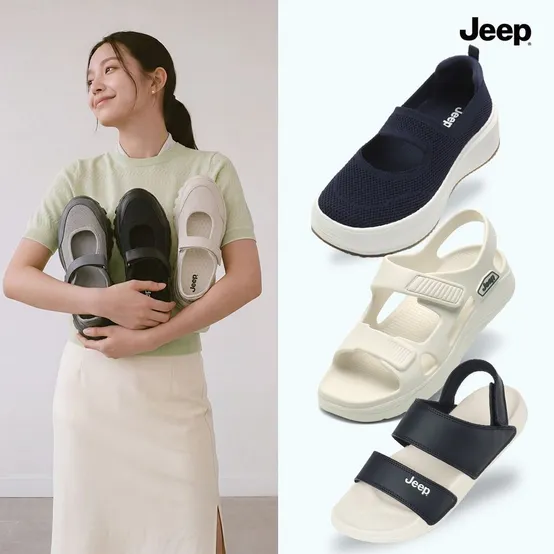 JEEP 블로킹 메리제인 스니커즈