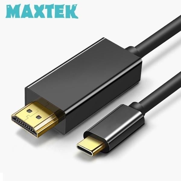 UnKnown MAXTEK 맥스텍 USB Type-C to HDMI 영상 변환 컨버터 MHL 미러링 케이블 1.8M 블랙 MT669 4048275