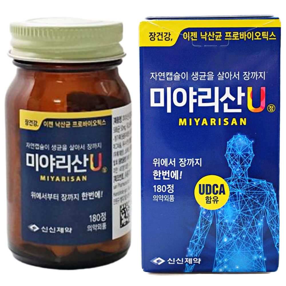 신신제약 낙산균 미야리산U 프로바이오틱스 180정