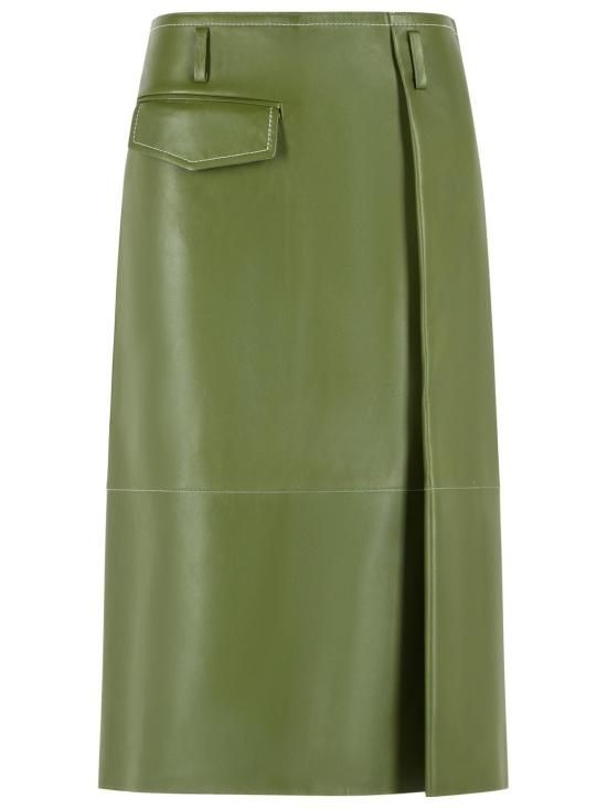 마르니 26FW 마르니 미디 스커트 GOMX0845J0 ULA76900V78 Green