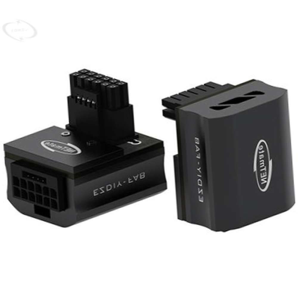 셀커머스협력사 600W 12VHPWR 어댑터 블랙 90도 전원연장 컴퓨터전원 ㄱ자어댑터