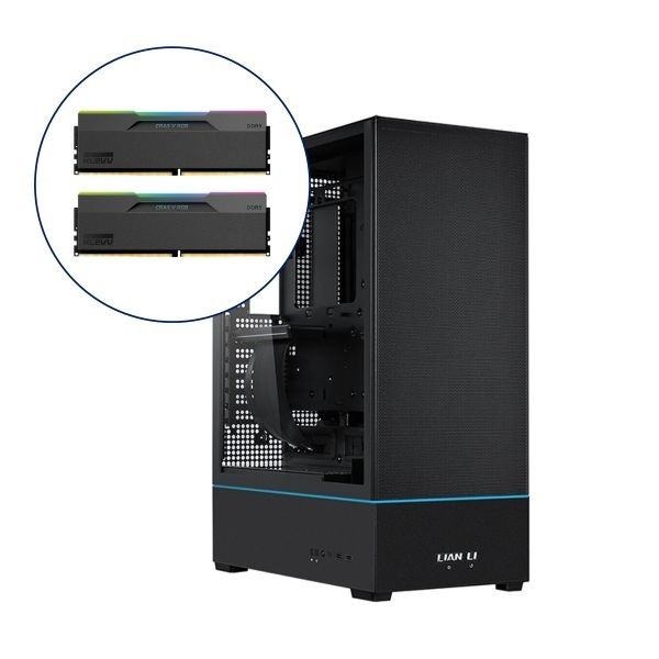 UnKnown LIAN-LI SUP01 미들타워 블랙 + 에센코어 KLEVV DDR5 PC5-48000 CL30 CRAS V RGB 서린 48GB 24GB2 6000 묶음️ 4046839
