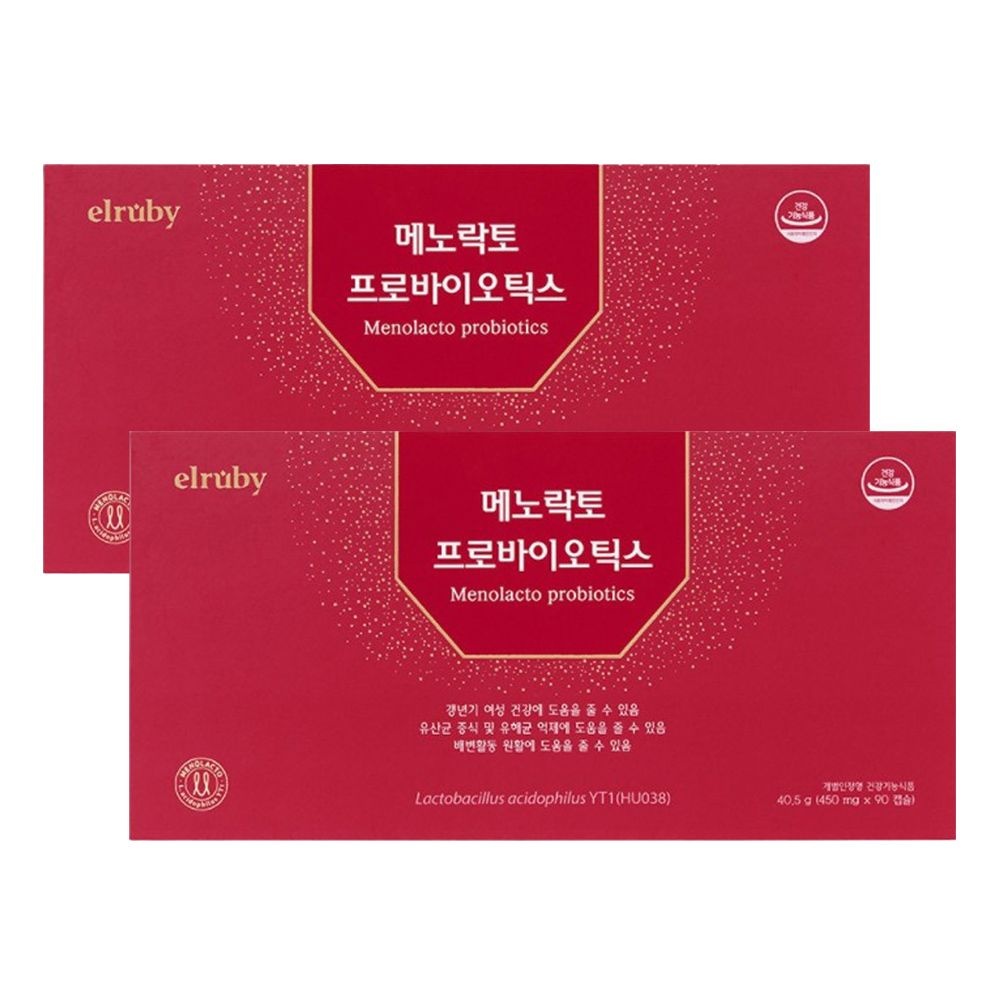 휴온스N 메노락토 프로바이오틱스 박미선 갱년기 유산균 450mg x 90캡슐 2박스