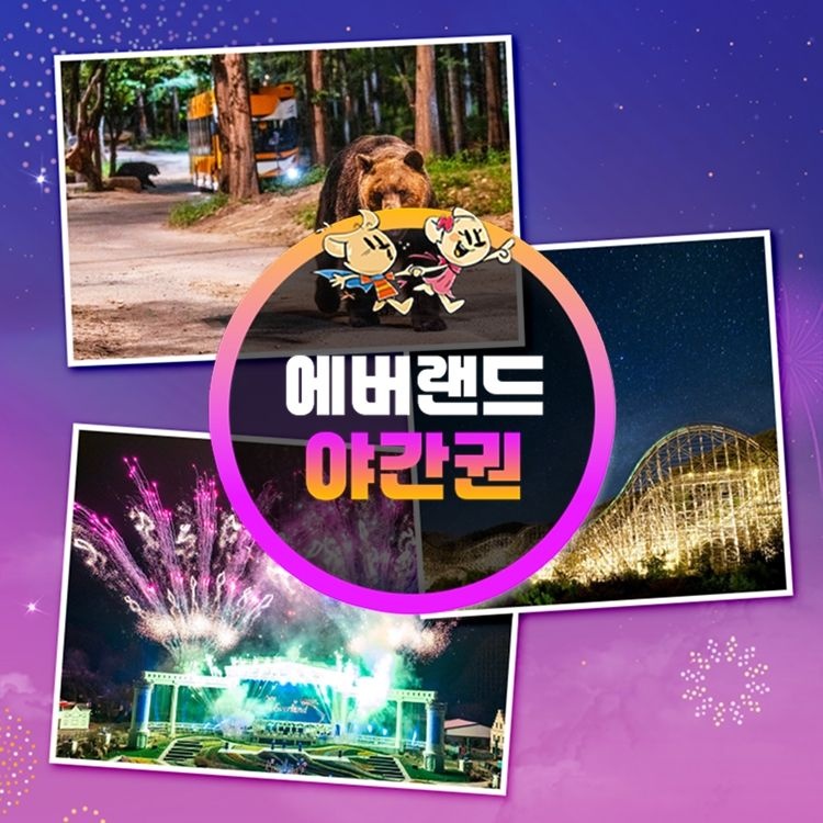 에버랜드 [슈퍼트립] 용인 에버랜드 야간이용권 특가 프로모션, 이용기간 ~최대 8월 31일까지, 주중&주말, 대인&소인 공통
