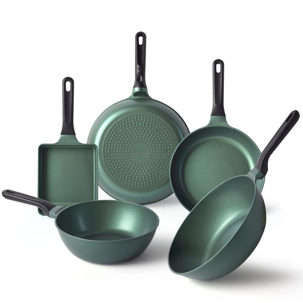 [온누리7%혜택][카우프만] 올리브 인덕션 프라이팬/궁중팬 (단품) (18cm 미니사각팬)