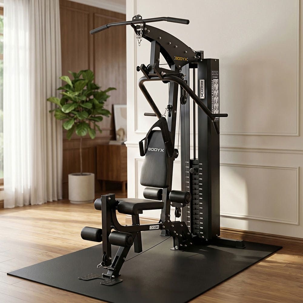 바디엑스 75KG 블럭형 홈짐 HM9 토탈홈짐 멀티짐 레그익스텐션 레그컬 로잉머신