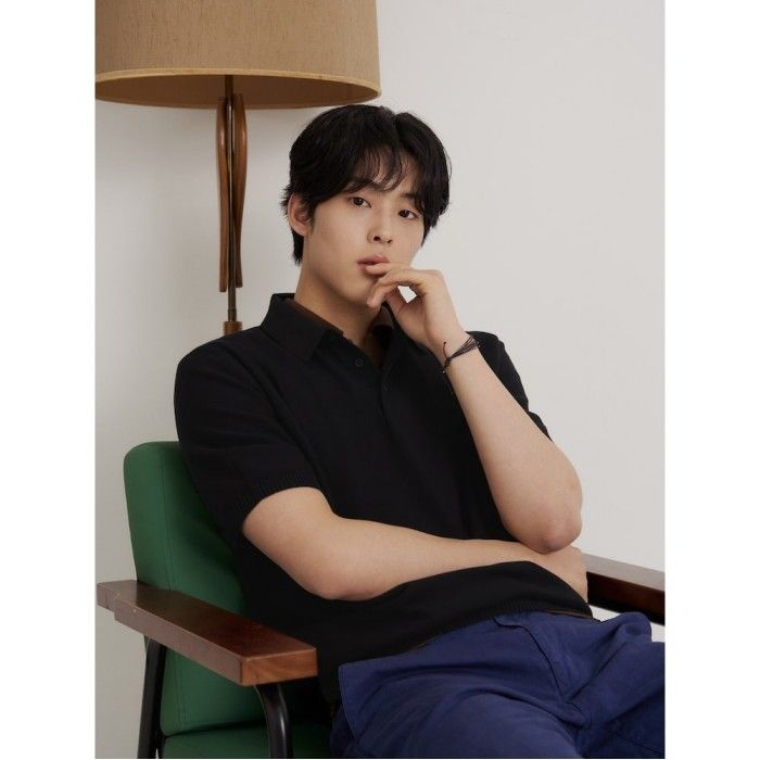 [26SS 30%OFF] [빈폴솔솔니트] 코튼실크 칼라넥 니트 블랙 BC6251C215