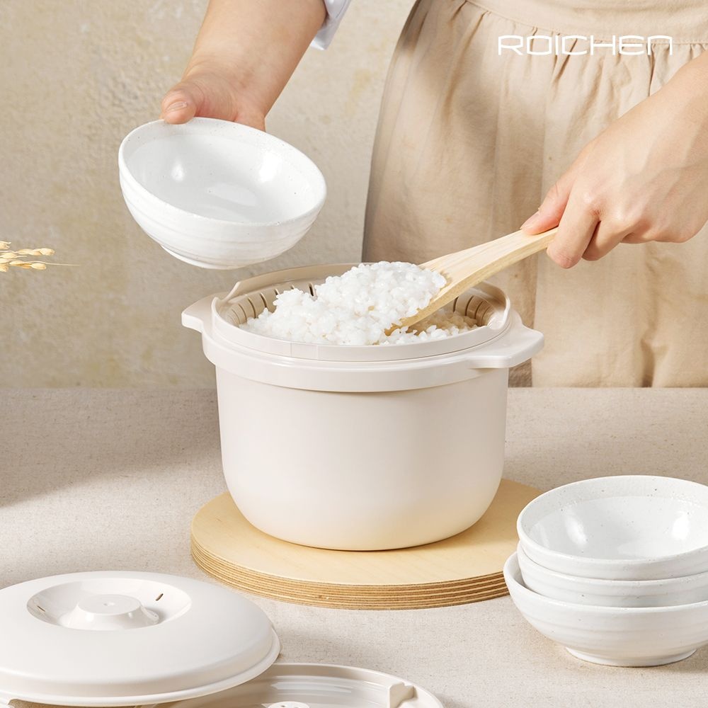 로이첸 국산 아이컷 저당밥솥 전자레인지 찜기 캠핑 간편밥솥 미니밥솥