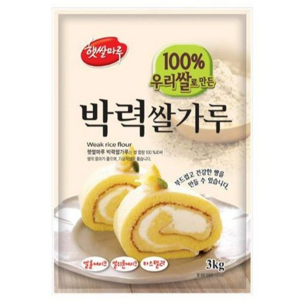 햇쌀마루 박력 쌀가루 3kg 1개