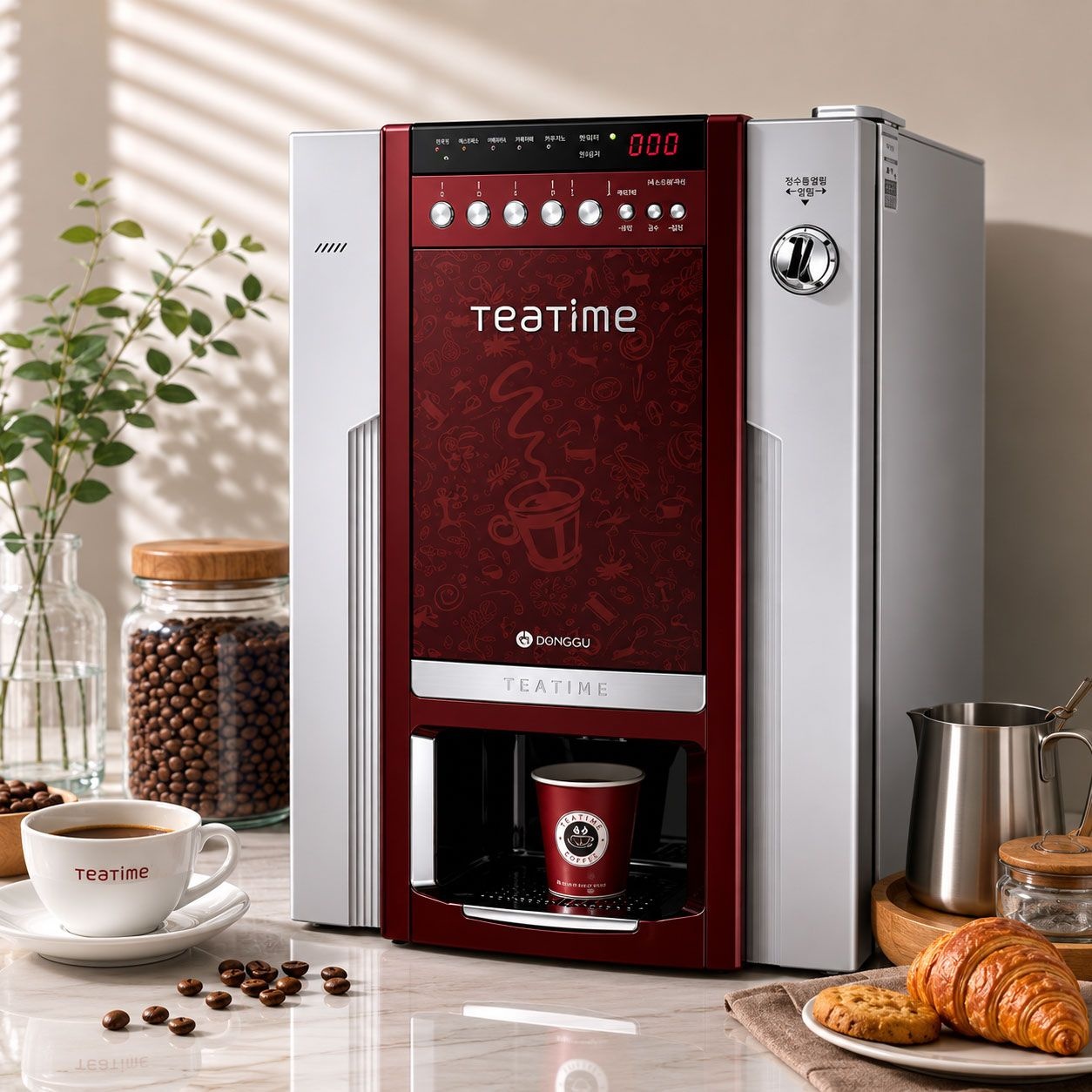 티타임 DG-808FK / DG808F3M 재료믹스가능 인스턴트커피머신 믹스커피머신