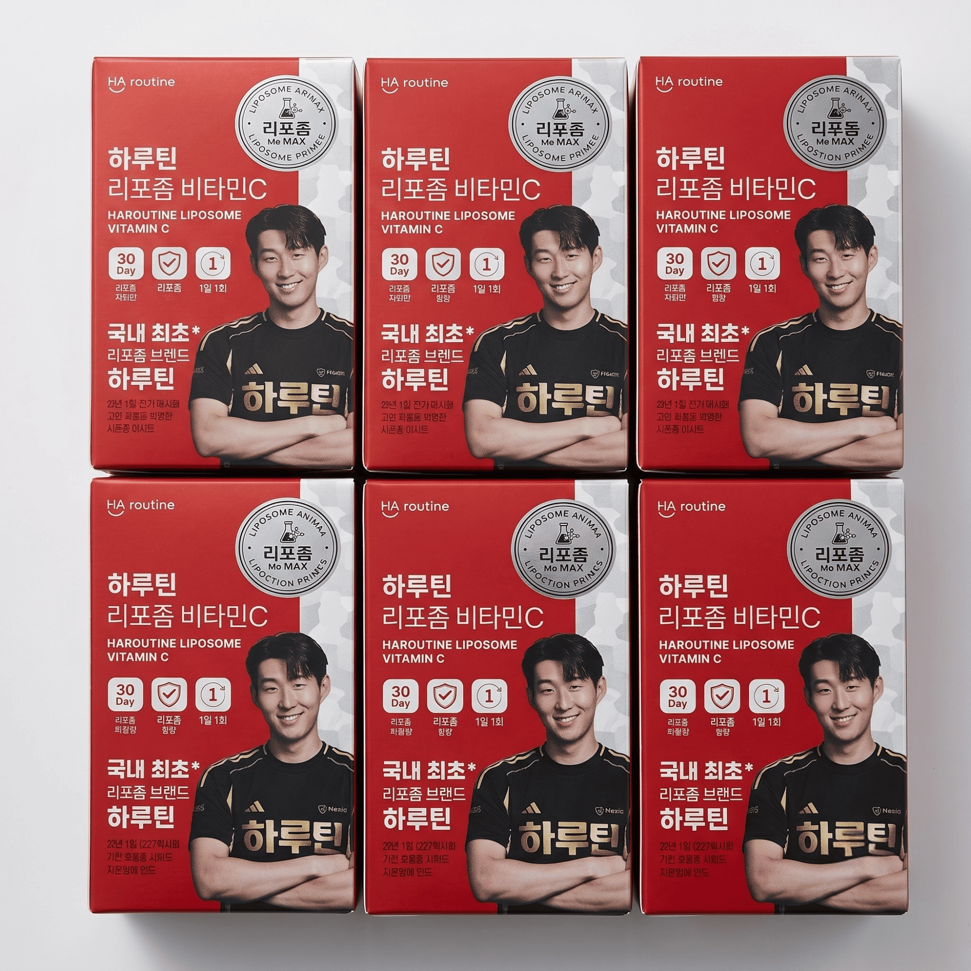 (손흥민 PICK) 하루틴 리포좀 비타민C 30정 (6박스)