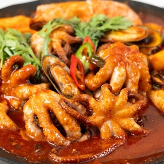 친환경팔도 대도수산 매콤한 해물 낙지볶음 캠핑 밀키트 1.1kg