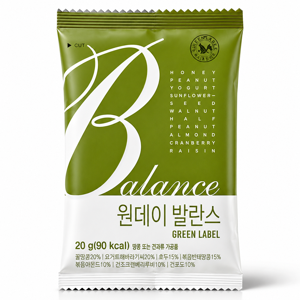 산과들에 원데이 발란스 그린 20g, 100개