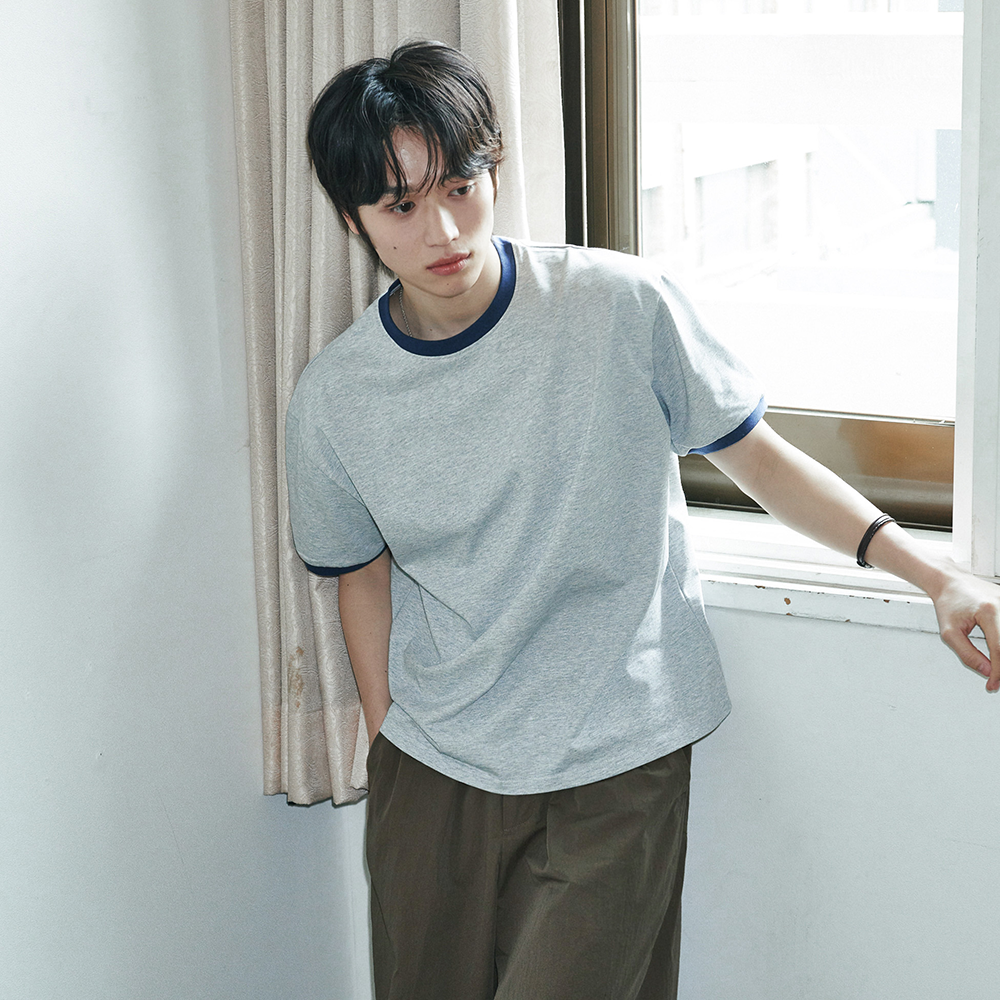 [롯데온]이지 와이드 밴딩 슬랙스 블랙 (토스페이 24,900원/무료)