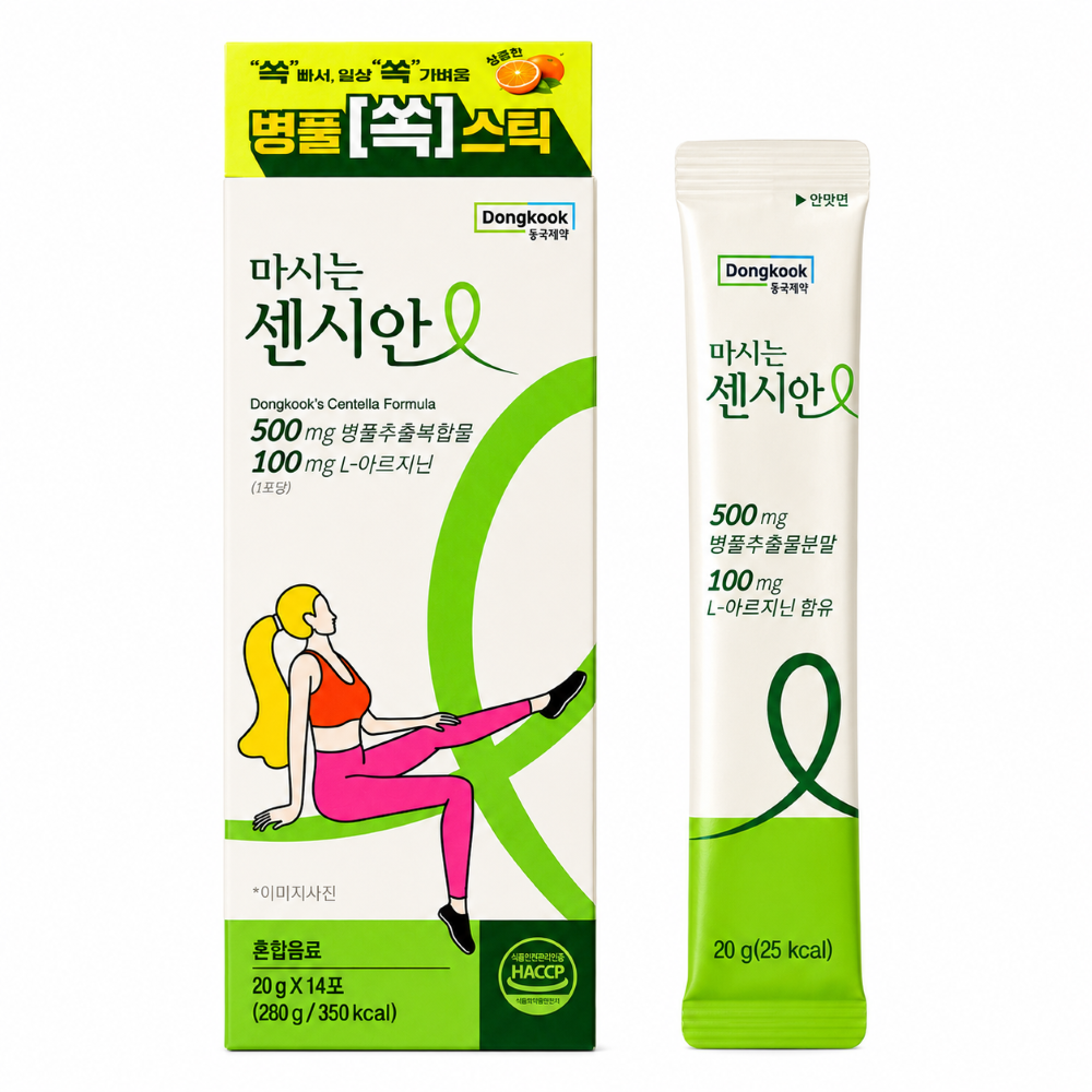 동국제약 마시는 센시안 병풀 쏙 스틱 L-아르지닌, 1박스, 14회분