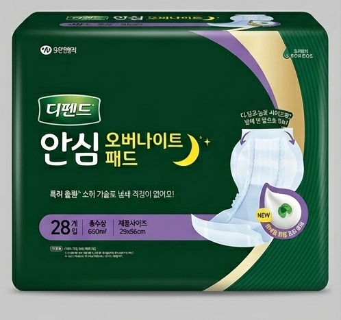 디펜드 안심 오버나이트패드 28개입x6팩