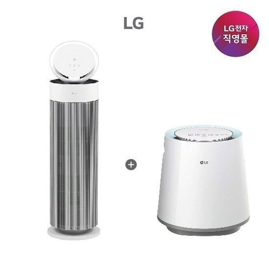 LG 퓨리케어 공기청정기+가습기 세트 AS155GWDL+HW500DAS