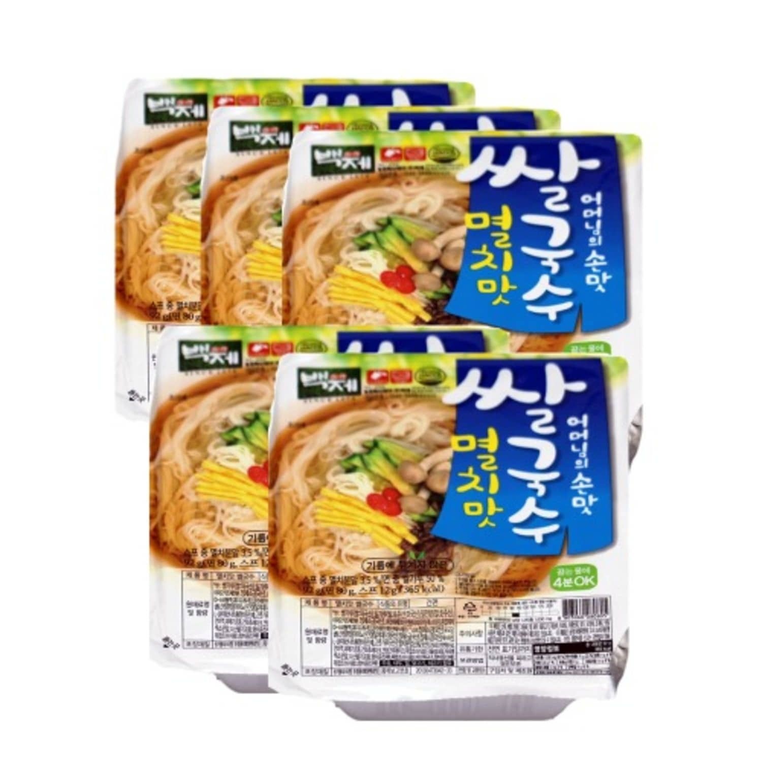 백제 멸치맛 쌀국수 92g 5개