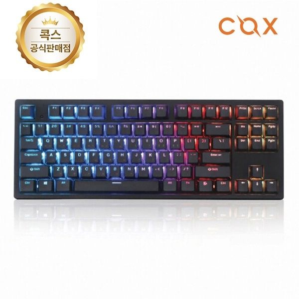 COX 유선 무접점 미니키보드 Endeavour 엔데버 RGB PBT 45G 화이트USB 4052621